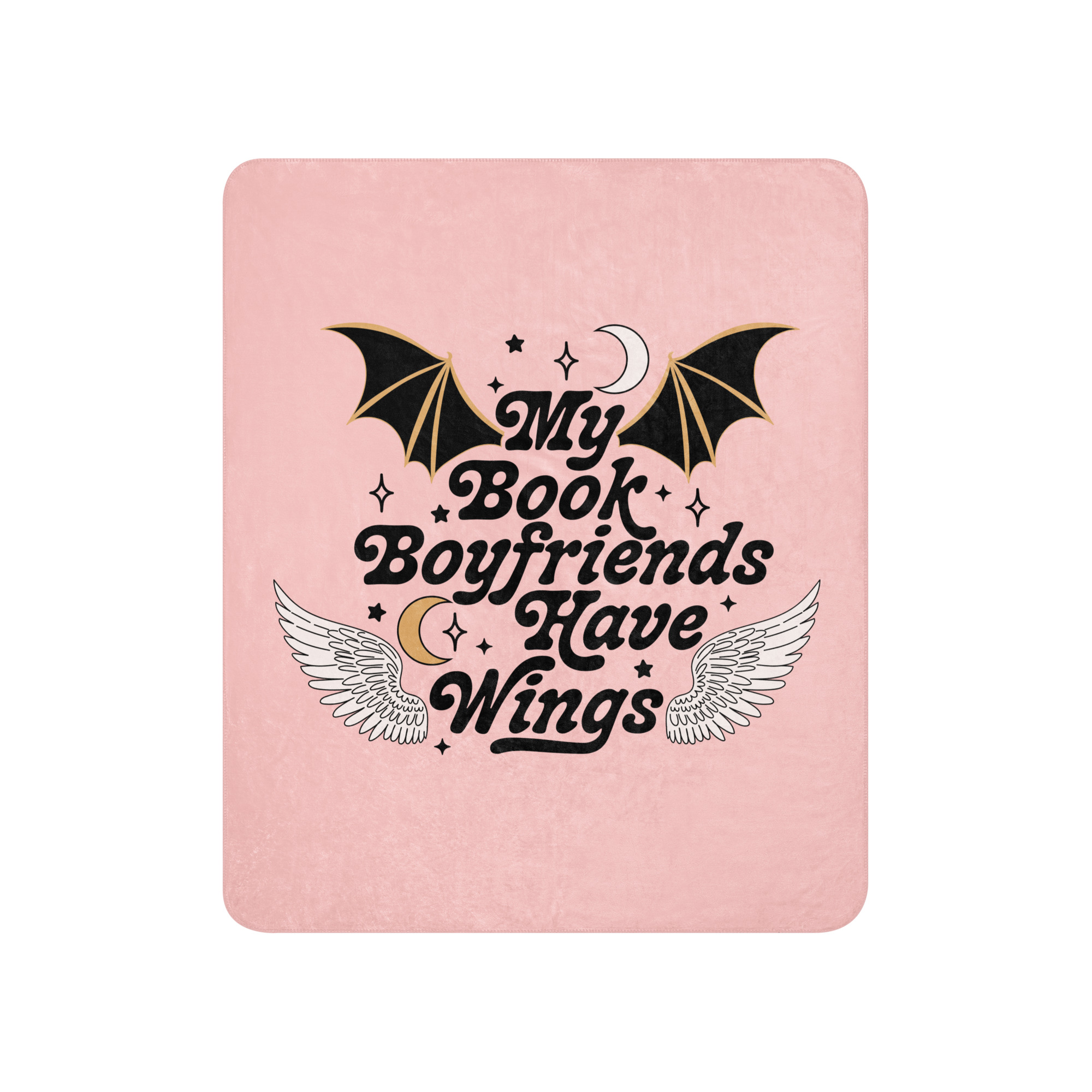 Manta sherpa “My Book Boyfriends Have Wings”