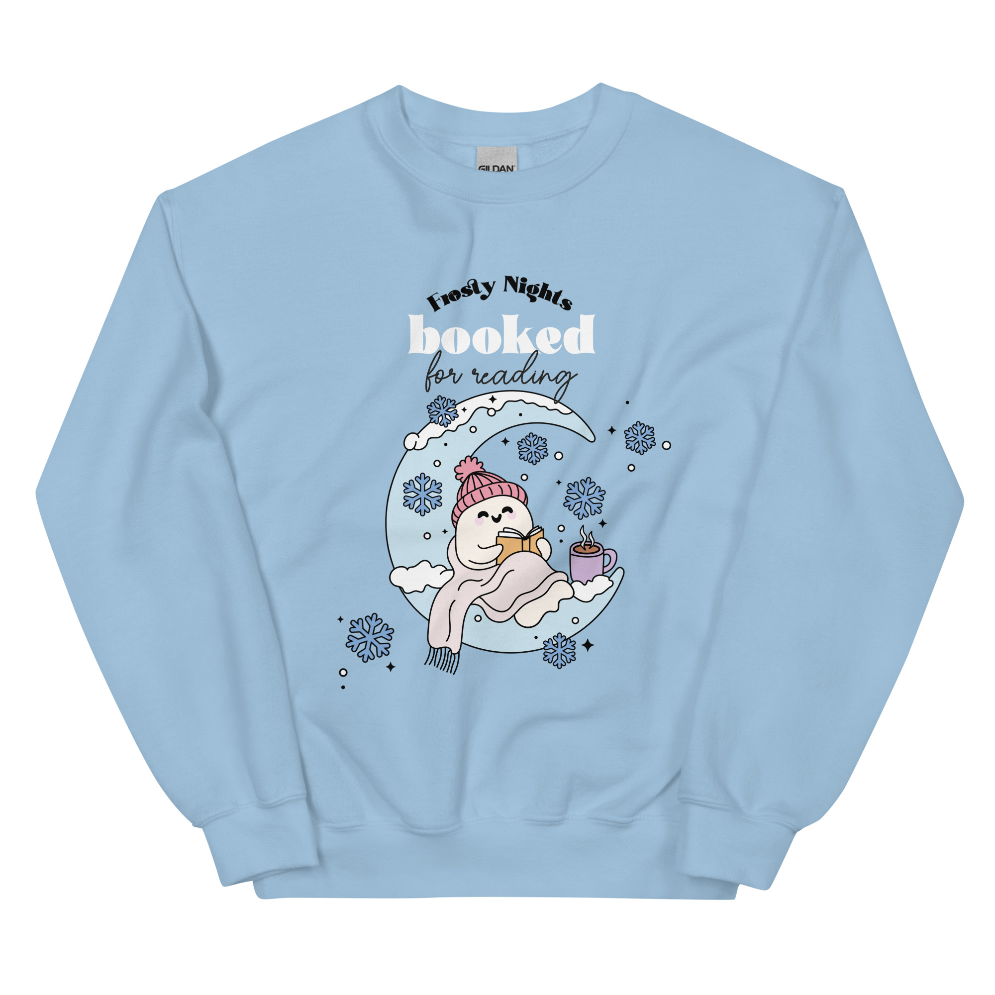 Sudadera unisex Frosty Nights Booked for Reading